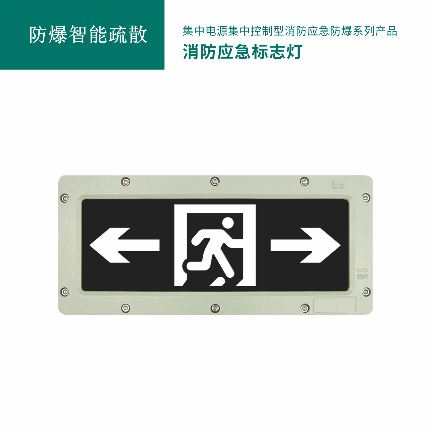 防爆应急标志灯 GB-BLJC-1LROEI0.4W-S2085（单面）